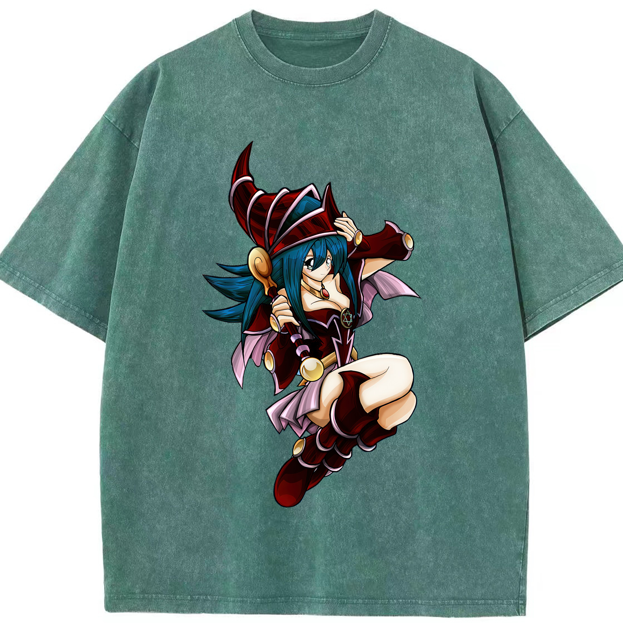 （画像用） 遊☆戯☆王 Yu-Gi-Oh! 綿100% ヴィンテージ風 半袖Tシャツ（フロントプリント）